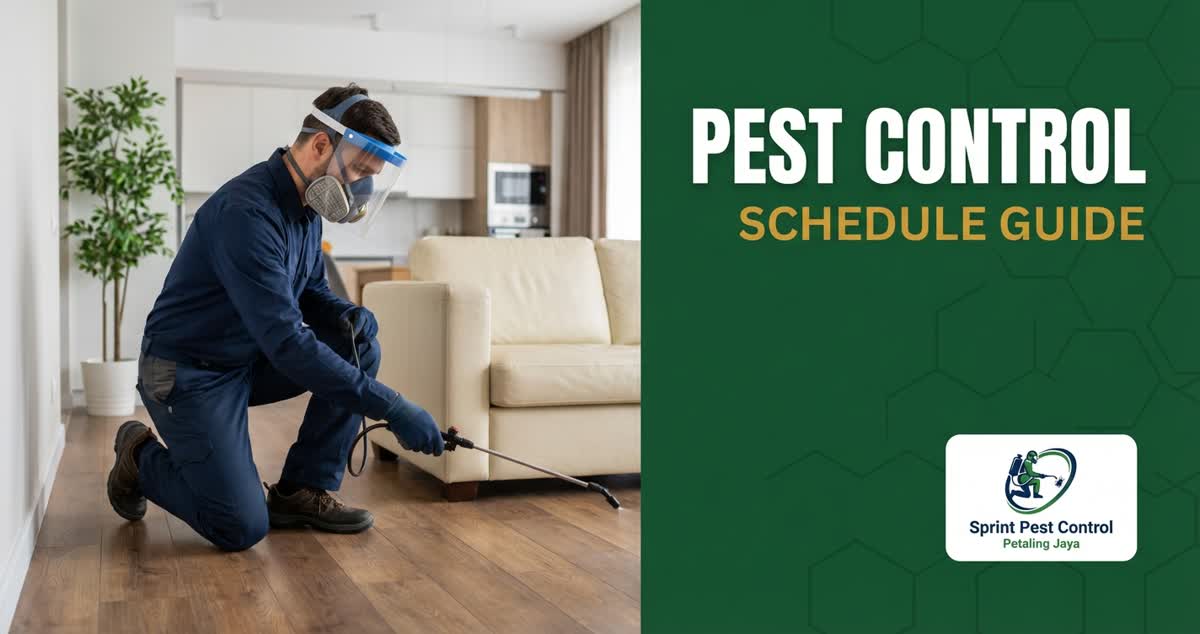 How often to schedule pest control